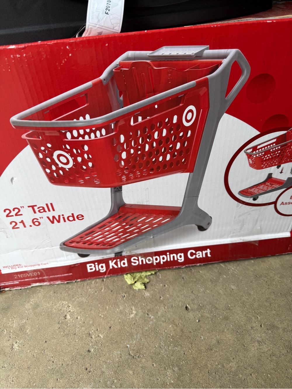 Target Red and Gray Big Kid Shopping Cart Playset